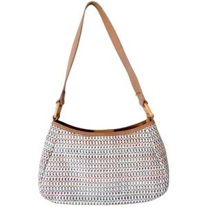 Fossil Woven Textured Multicolor Small Shoulder Bag